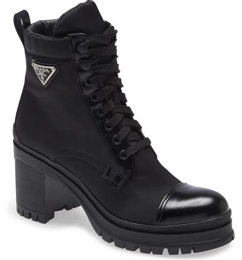 prada ladies boots ebay|prada block heel combat boots.